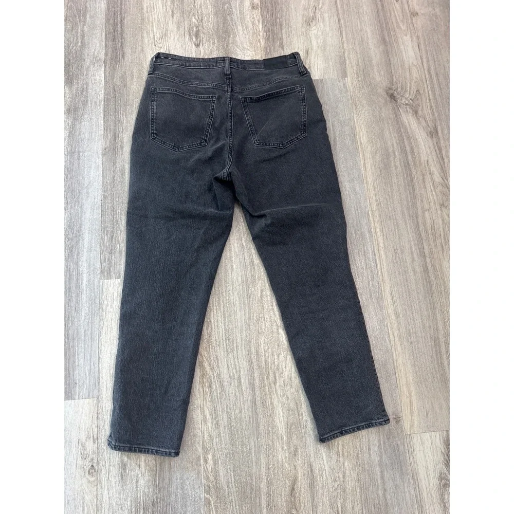Madewell The Curvy Perfect Vintage Jean 29 Faded Black High Rise Tapered Denim